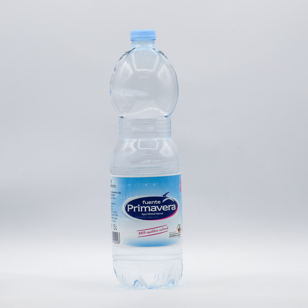 Agua Mineral Fuente Primavera Botella 1.5 Litros - TuCafeteria